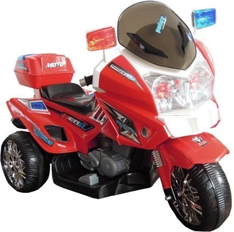 Dětský elektrický motocykl červený