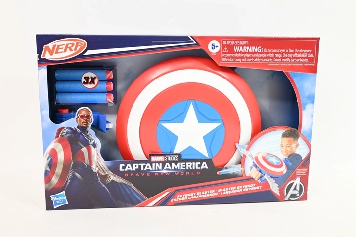 Nerf štít Kapitána Ameriky s vystřelovačem šipek
