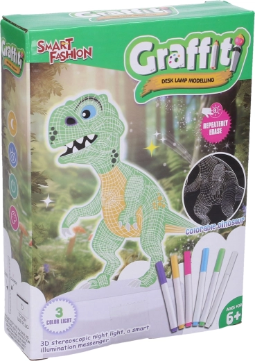 Kreslicí lampička s dinosaurem 19 cm