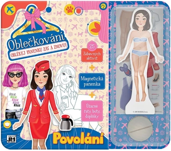 Oblečkování povolání – magnetická módní sada