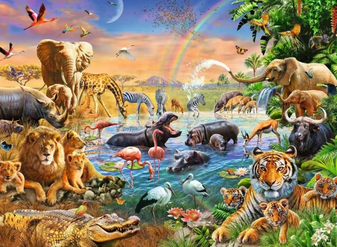 Ravensburger Puzzle Savana Džungle 100 ks