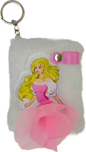 Mini plyšový zápisník A7 Princezna