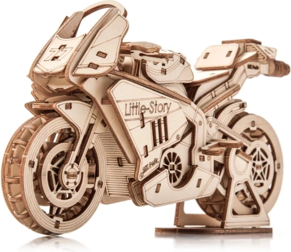 Little Story dřevěná 3D skládačka motocykl Grand Prix