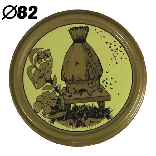 Víčka na zavařovací sklenice 82 mm se 6 zámky, design Stara Chata, 10 ks