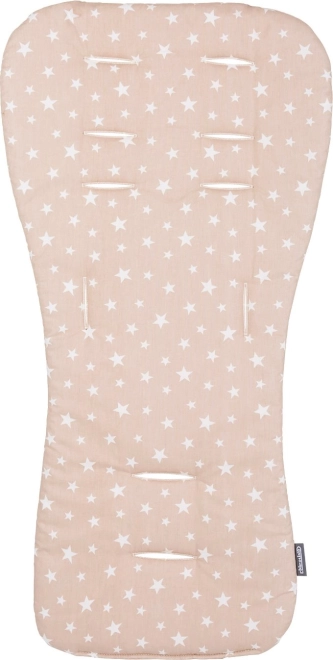 Měkká podložka do kočárku Chipolino Beige Stars