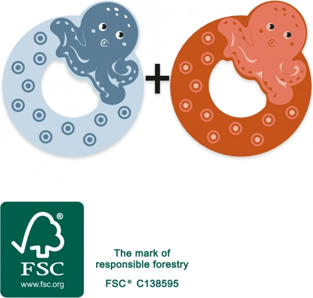 Dřevěné písmeno O od Small Foot