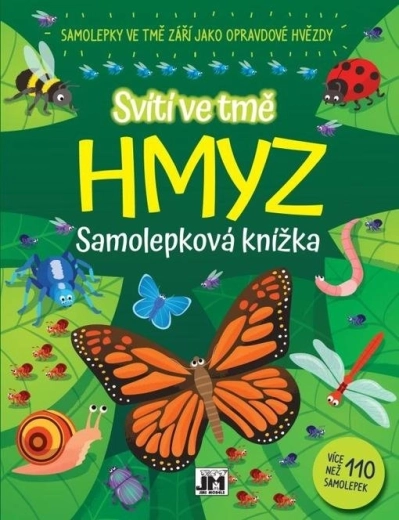 Svítí ve tmě – Hmyz: samolepková knížka