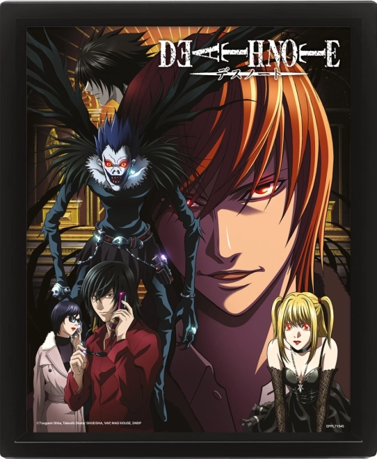 3D obraz s lentikulárním efektem DEATH NOTE