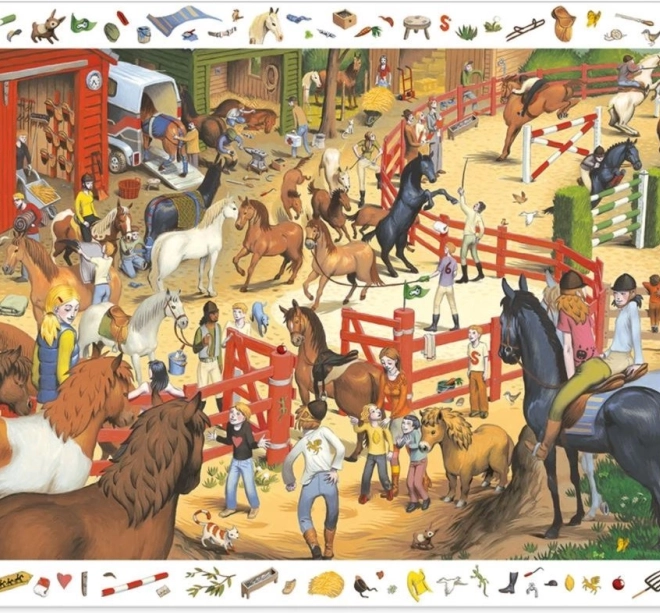 Vyhledávací puzzle KONĚ 200 dílků