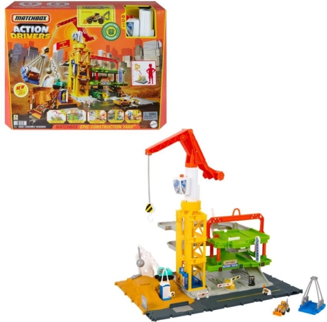 Matchbox Stavební zóna se světly a zvuky