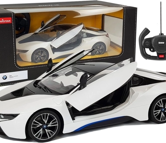 RC auto BMW i8 Rastar 1:14 bílé