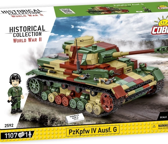Stavebnice WWII Panzerkampfwagen IV Ausf. G z 1107 dílků