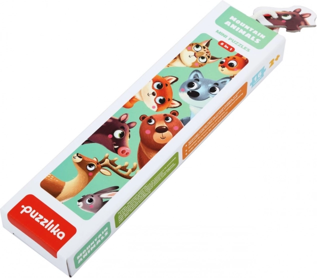 Puzzlika lesní zvířátka – naučné puzzle pro děti, 16 dílků
