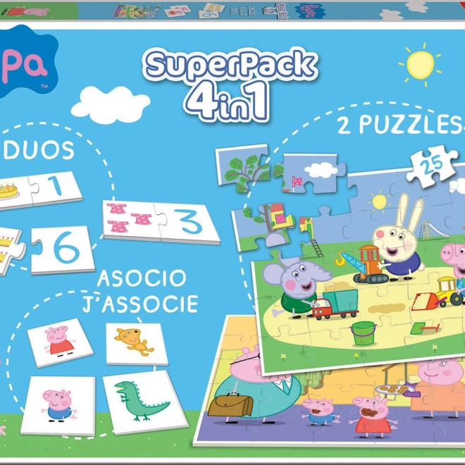 Sada her Prasátko Peppa - EDUCA 4v1