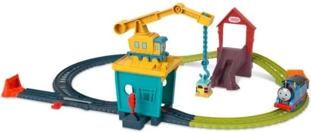 Sada kolejí THOMAS & FRIENDS jeřáb Carly a Sandy