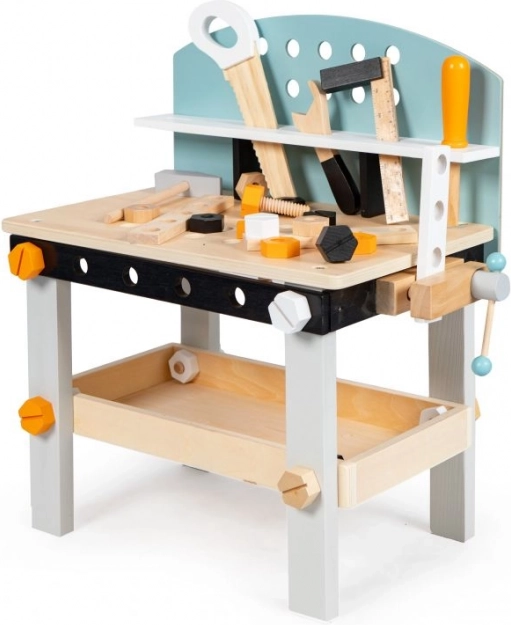 Dřevěná dětská pracovní stanice ECOTOYS