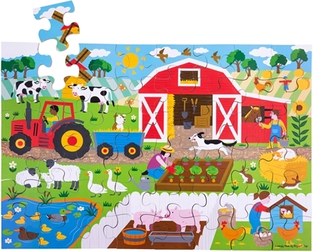 Podlahové puzzle Farma 48 dílků