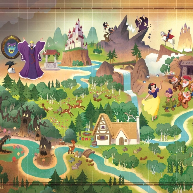 Puzzle Story Maps: Sněhurka 1000 dílků