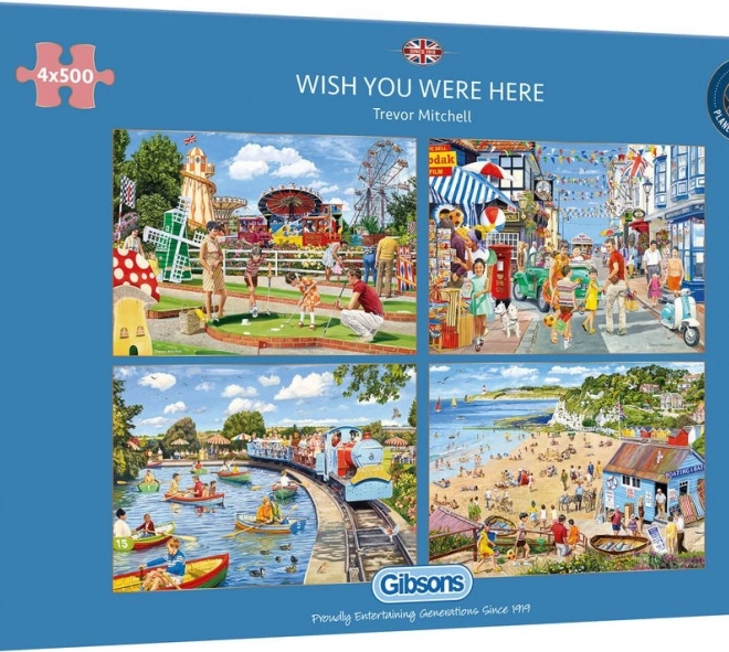Gibsons Puzzle Kéž bys tu byl 4x500 dílků