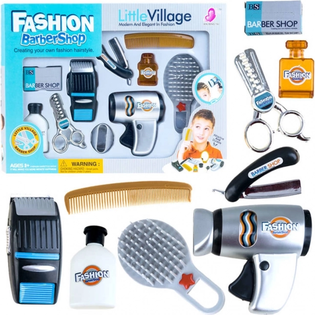 Dětský kadeřnický set Elegant BARBER + příslušenství