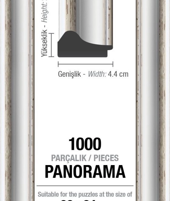 Rám na puzzle 96 × 34 cm bílý