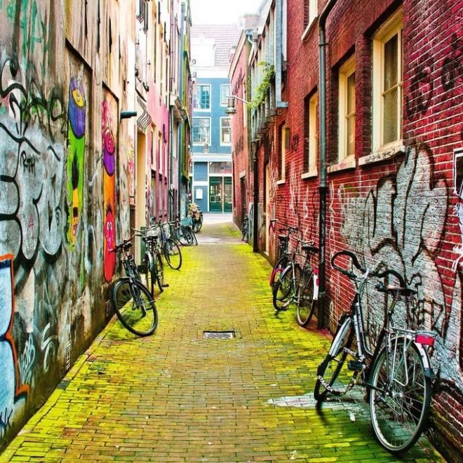 Ravensburger puzzle Street Art v Amsterdamu 3000 dílků