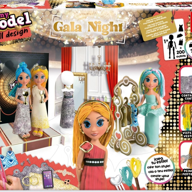 Educa kreativní sada My Model Doll Design: gala noc