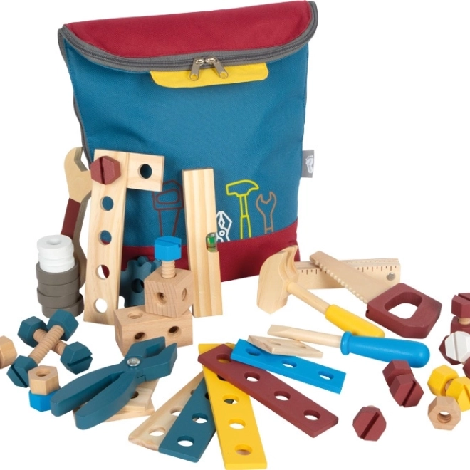 Dětský batoh s dřevěným nářadím SMALL FOOT Workshop