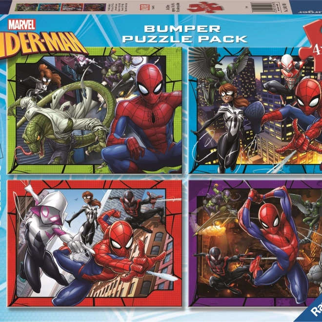 Puzzle Spiderman 4x100 dílků