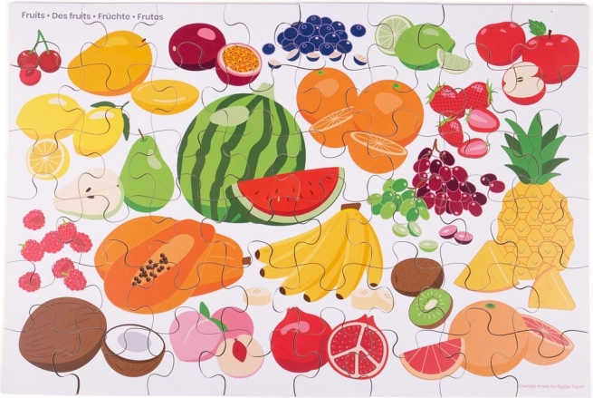 Podlahové puzzle s motivem ovoce