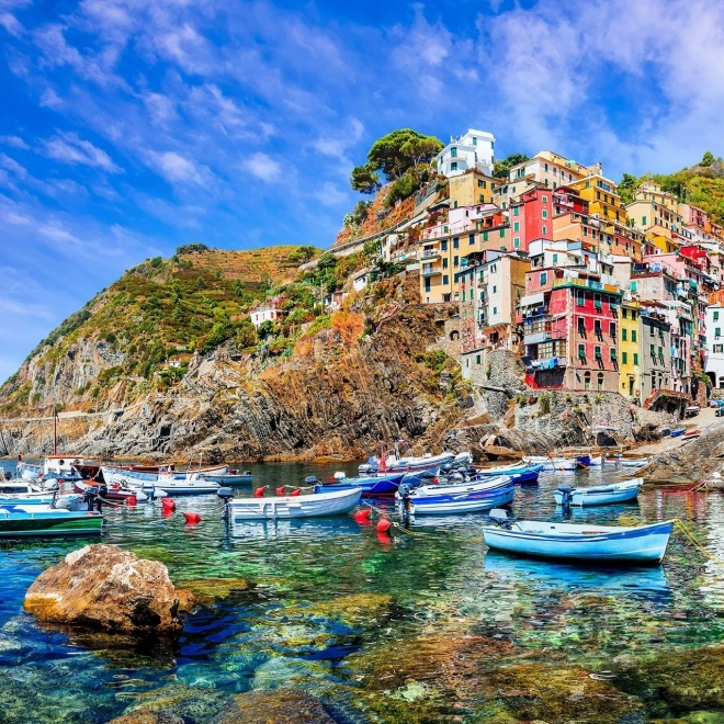 Puzzle Riomaggiore, Cinque Terre, Itálie 1000 dílků