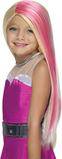 Dětská paruka Barbie v pestrých barvách