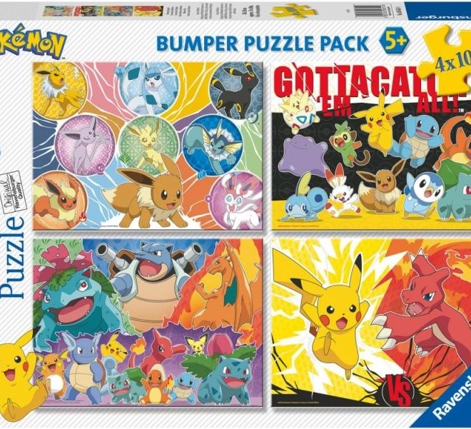 Pokémon puzzle 4x100 dílků