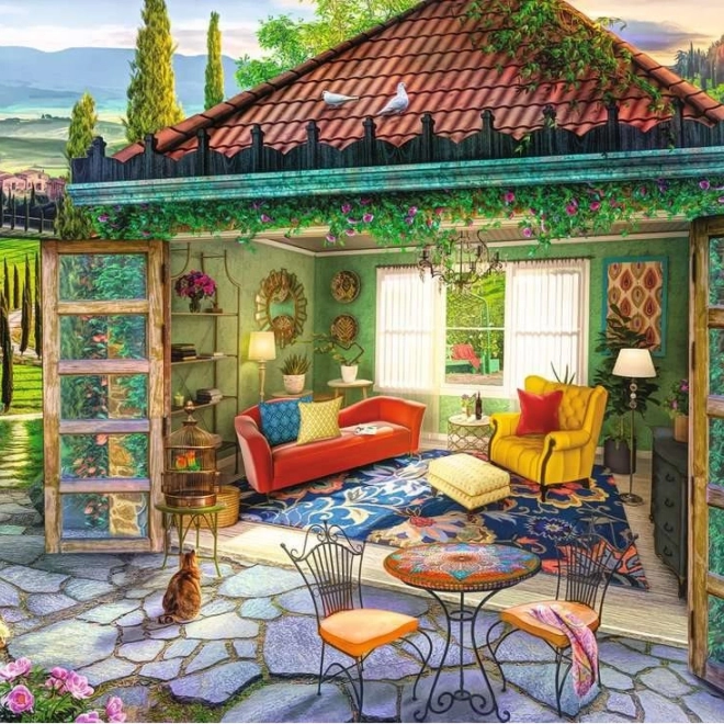 2D puzzle 1000 prvků Toskánská oáza