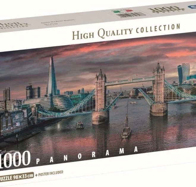 Clementoni panoramatické puzzle přes řeku 1000 dílků