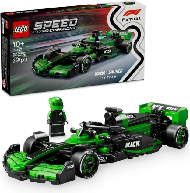 lego speed champions kick sauber f1 team c44 závodní vůz