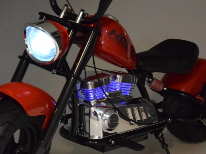 Elektrycký chopper motocykl pro děti – Červená