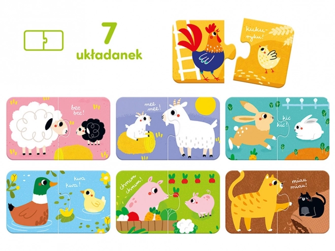 Párové hádanky - Zvířata na farmě