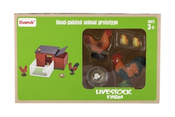 Kurník s výběhem plast s doplňky