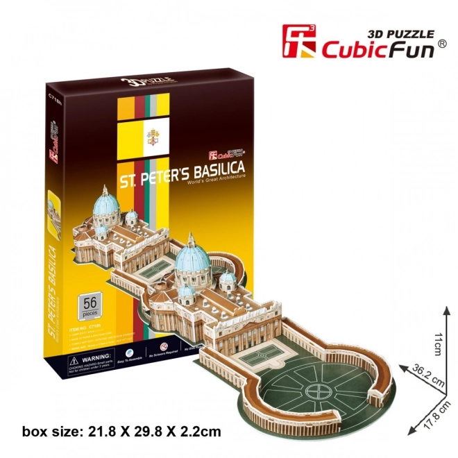 3D puzzle bazilika svatého Petra