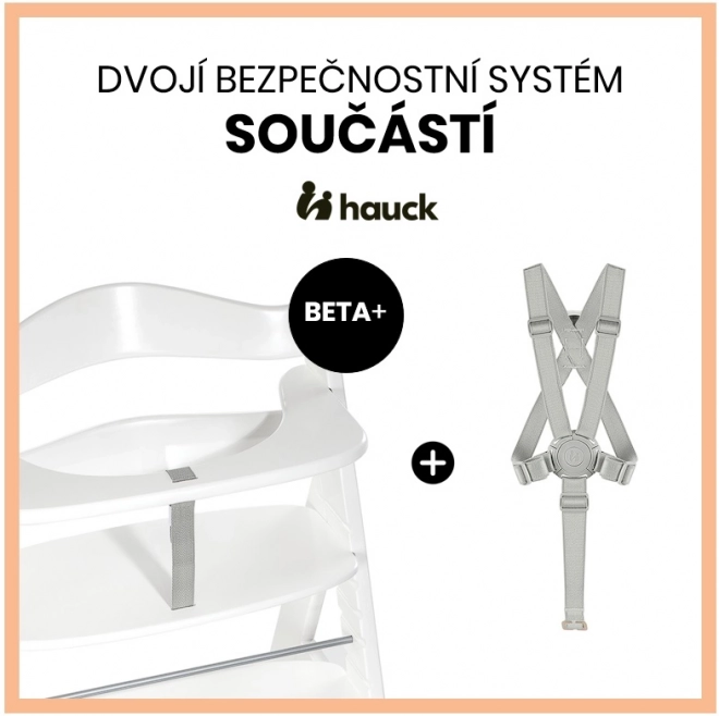 Hauck Beta+ dřevěná rostoucí jídelní židle Bílá