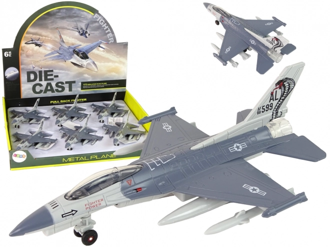 Friction Letadlo Světla Zvuky Šedé 1:72