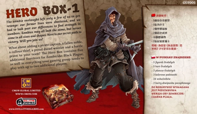 Zombicide: Black Plague - Rozšíření Hero Box 1