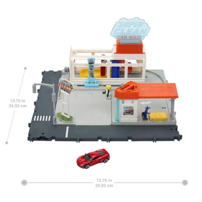 Sada Matchbox Real Adventures Myčka aut