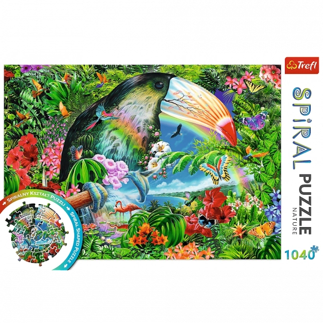 Puzzle spirálové Tropická zvířata 1040 dílků