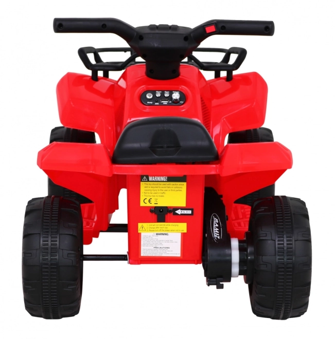 Dětská bateriová čtyřkolka Storm + 25W motor + MP3 USB + LED dioda – Červená