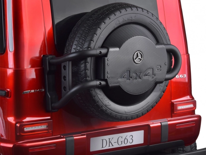 Autobaterie Mercedes třídy G 63 AMG 4x4 Panelové rádio 2 místné PA0309 – Lakovaná červená