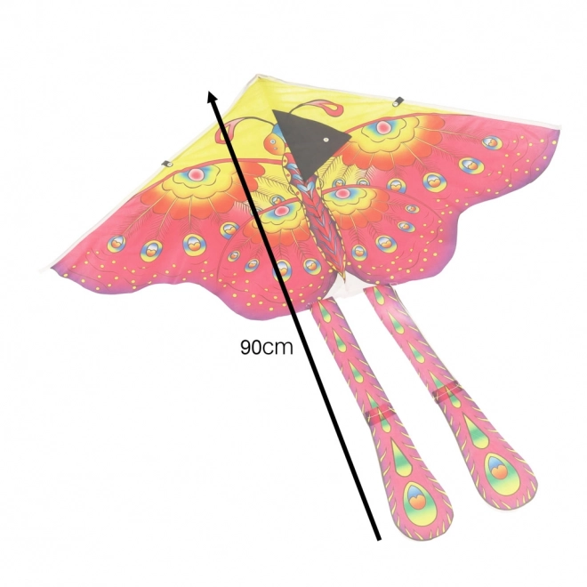 Létající drak Motýl 90 cm – Fialový