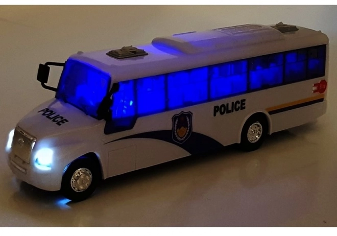 Model policejního autobusu Světla bílá