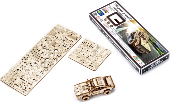 3D dřevěné puzzle - Policejní auto